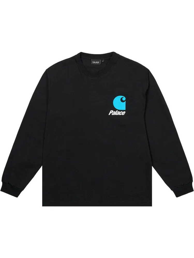 Лонгслив Palace x Carhartt WIP Logo Long-Sleeve — изображение 1 из 2, черный
