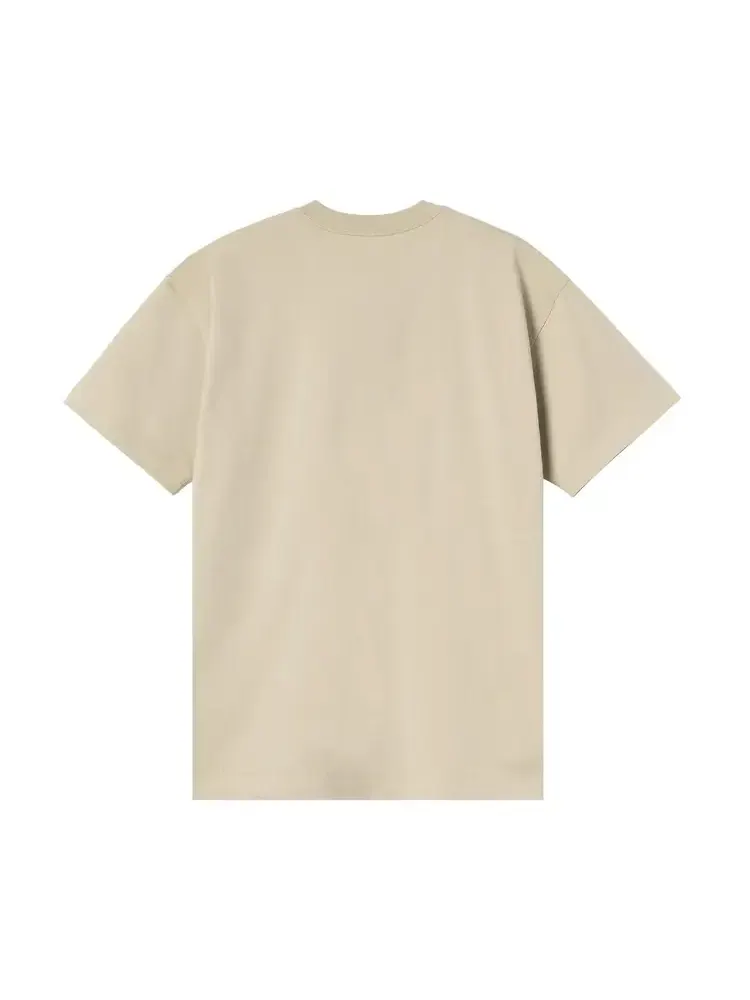 Футболка с коротким рукавом и надписью Cloud Script Carhartt WIP — изображение 2 из 2, бежевый