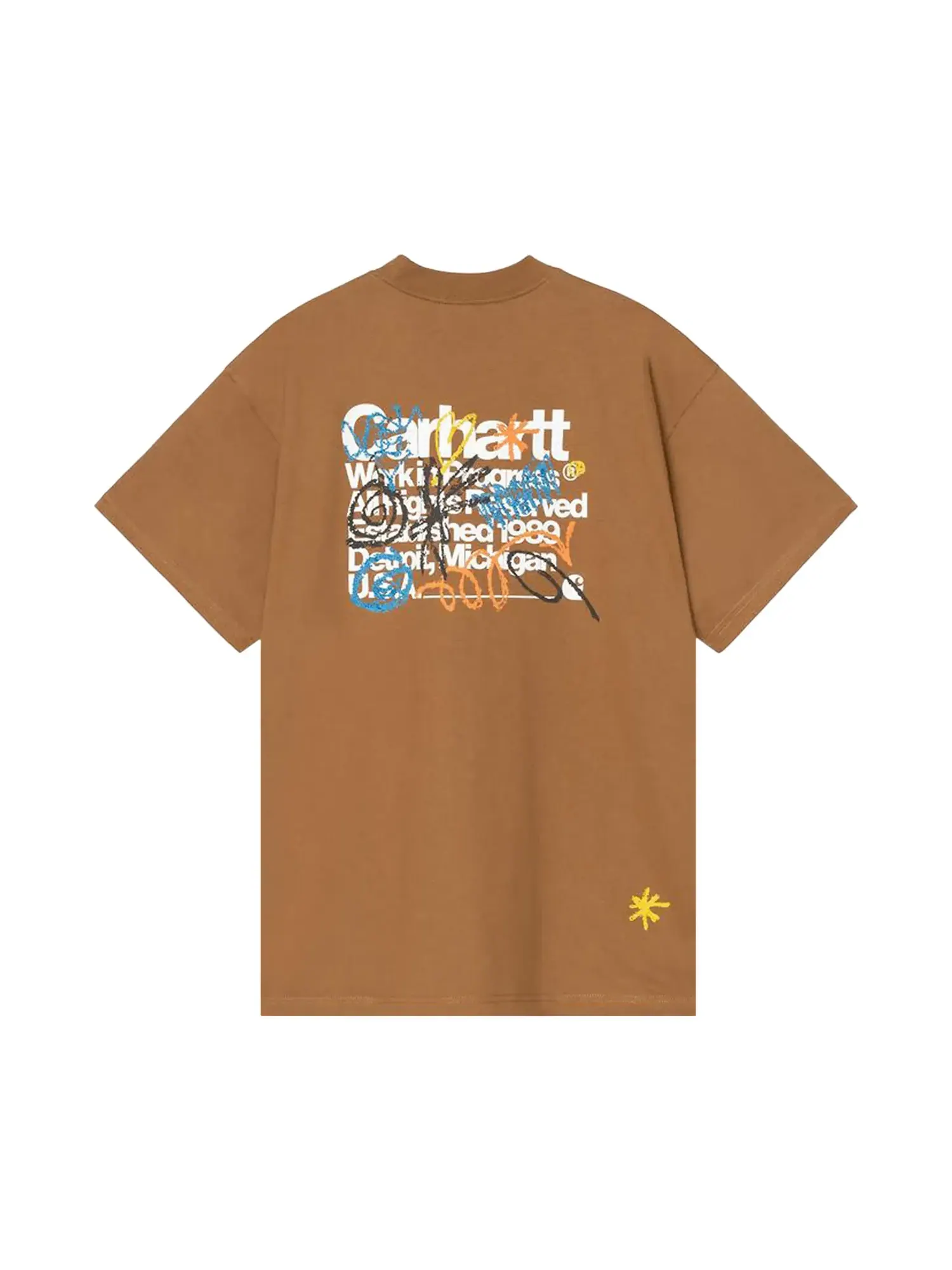 Основная футболка Carhartt WIP — изображение 2 из 2, коричневый