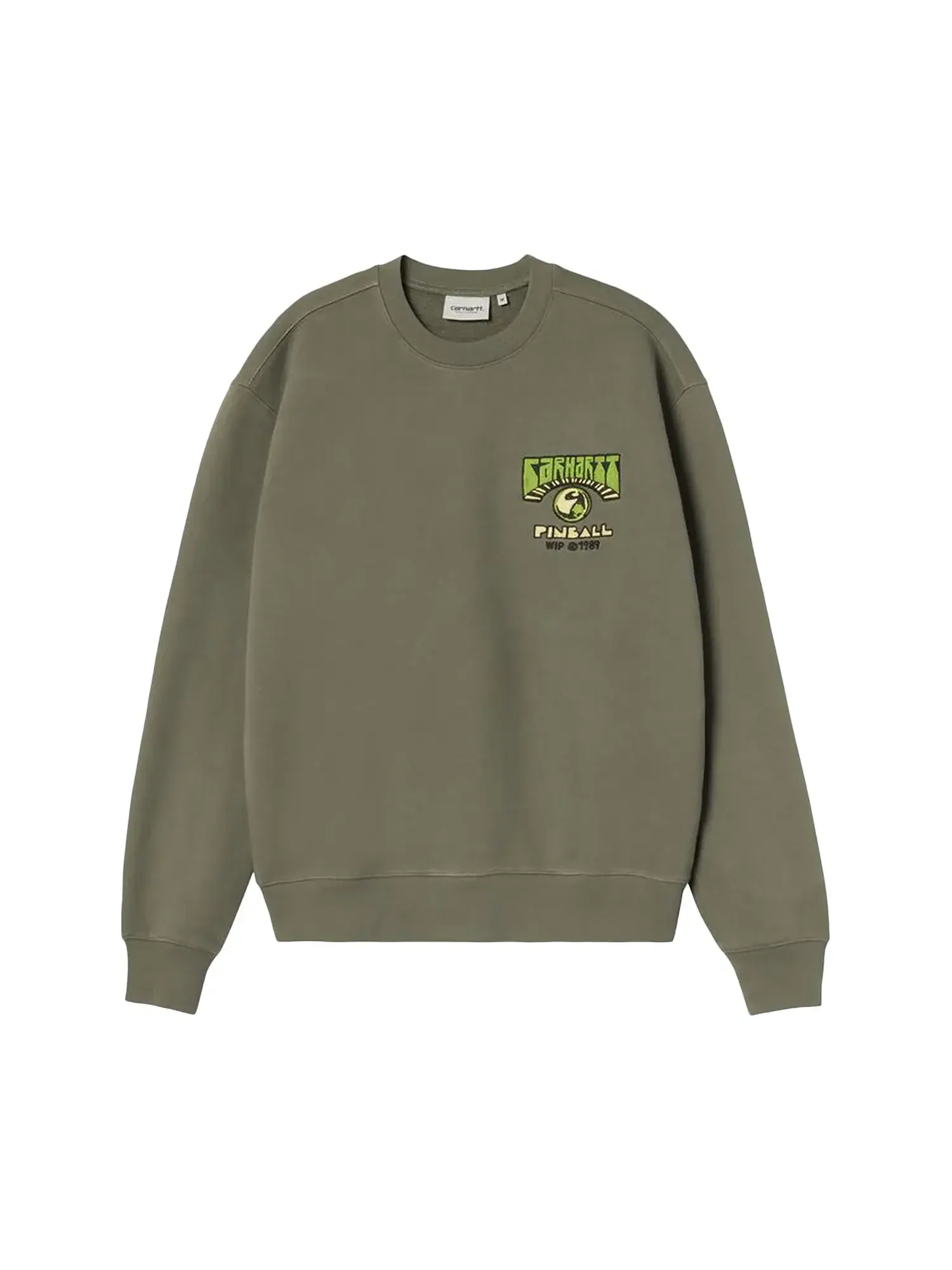 Толстовка Carhartt WIP Pinball — изображение 1 из 2, листовой зеленый