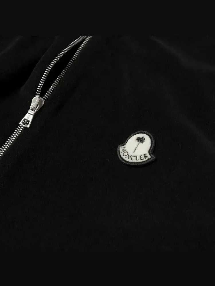 Спортивная куртка из синели Moncler x Palm Angels — изображение 3 из 3, черный