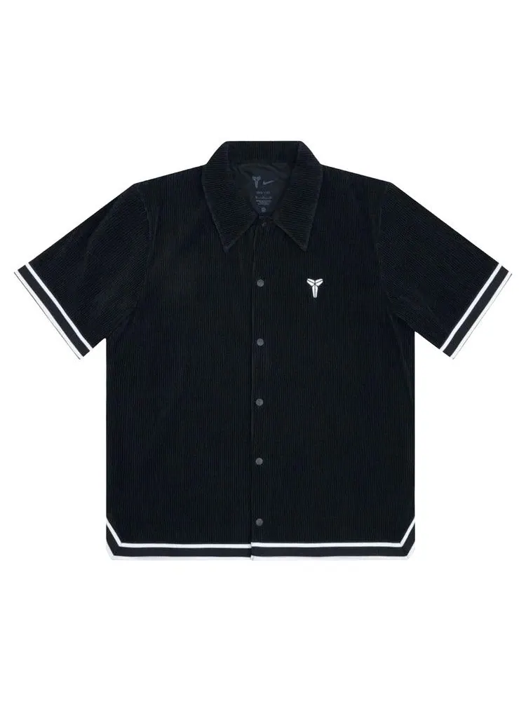 Топ Nike Kobe Pleated Short-Sleeve Basketball Top — изображение 1 из 1, черный/белый