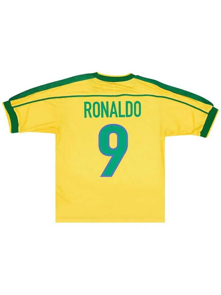 Джерси Nike Brazil 1998 Reissue Soccer Replica Jersey Varsity Maize/Pine Green/Lucky Green — изображение 2 из 2