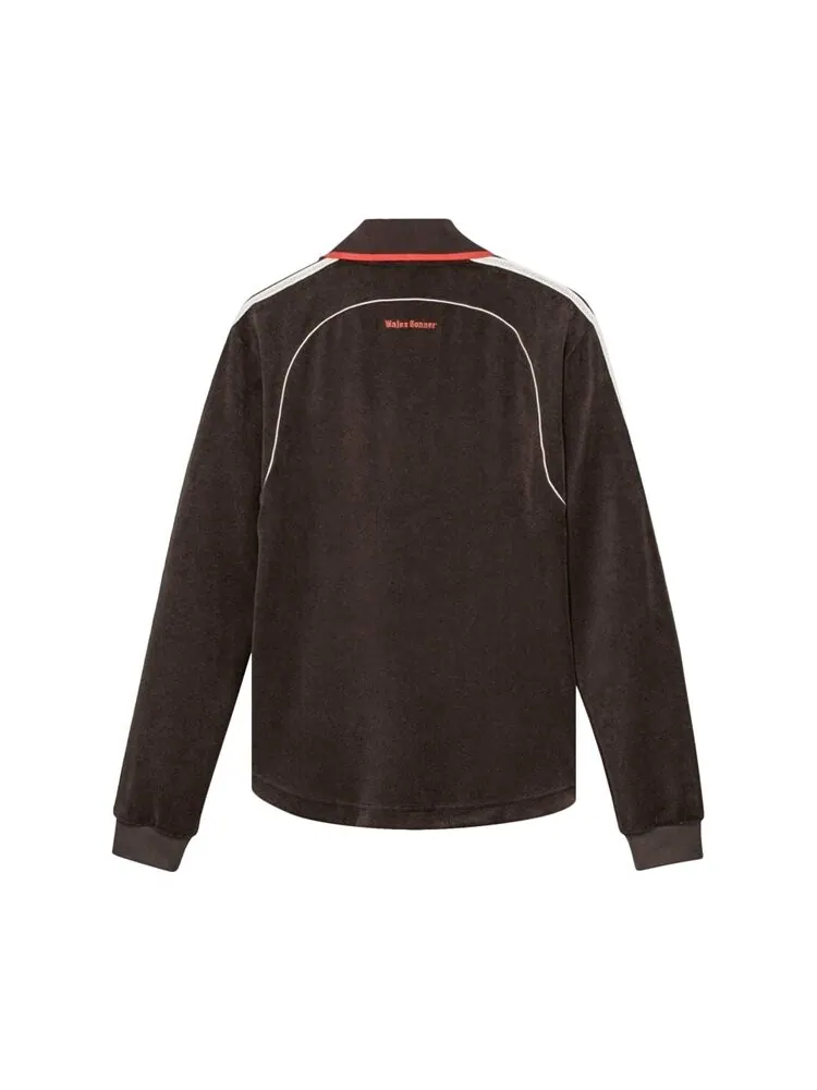 Рубашка Adidas adidas x Wales Bonner Long Sleeve Towel 'Brown' — изображение 2 из 2, коричневый
