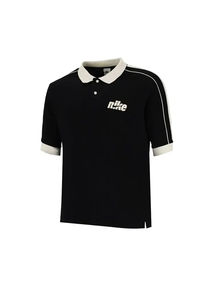 Поло с коротким рукавом Nike Club Oversized — изображение 1 из 1, черный