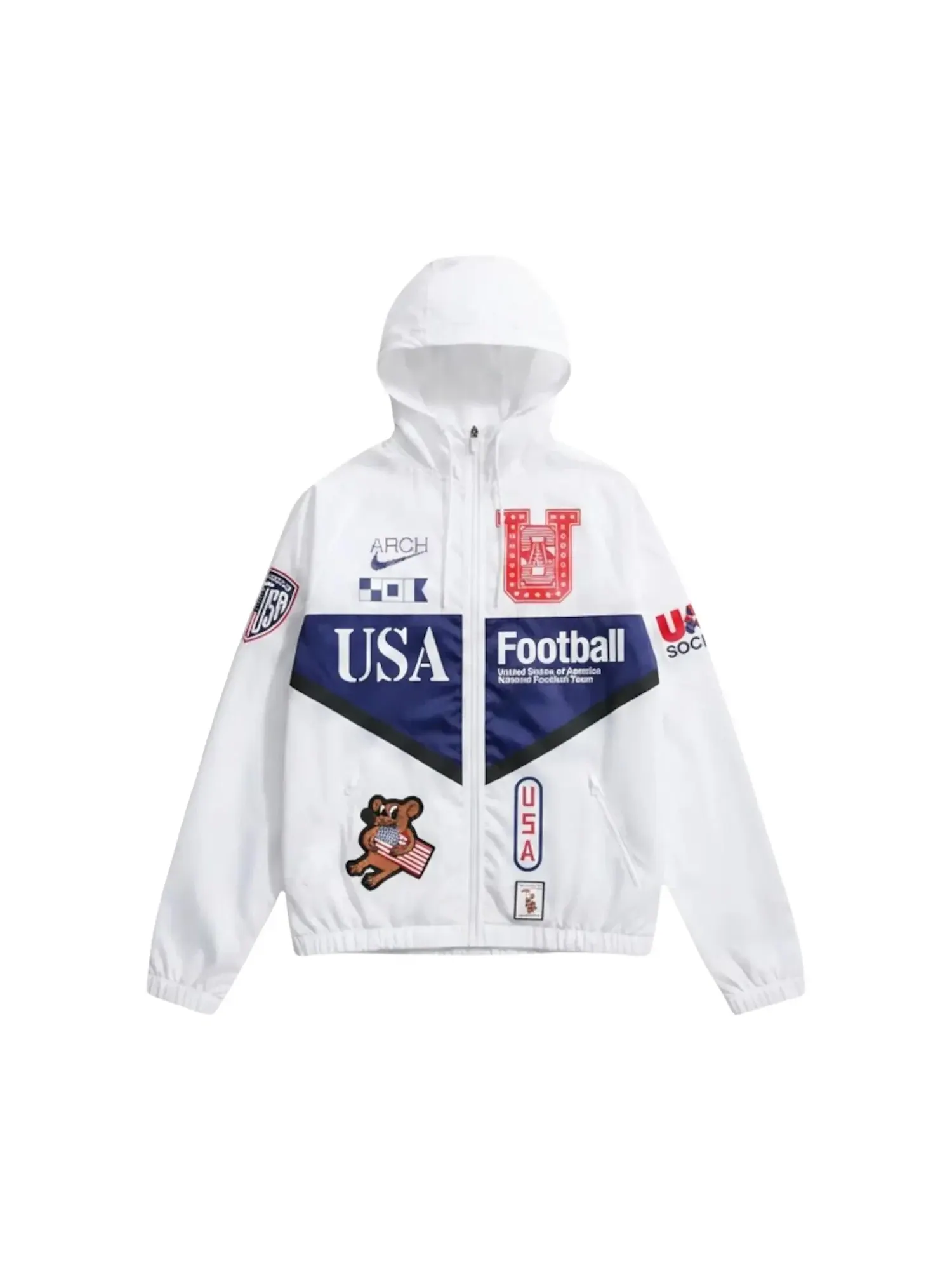 Куртка Nike USA x VAA Anthem — изображение 1 из 1, белый/глубокий синий