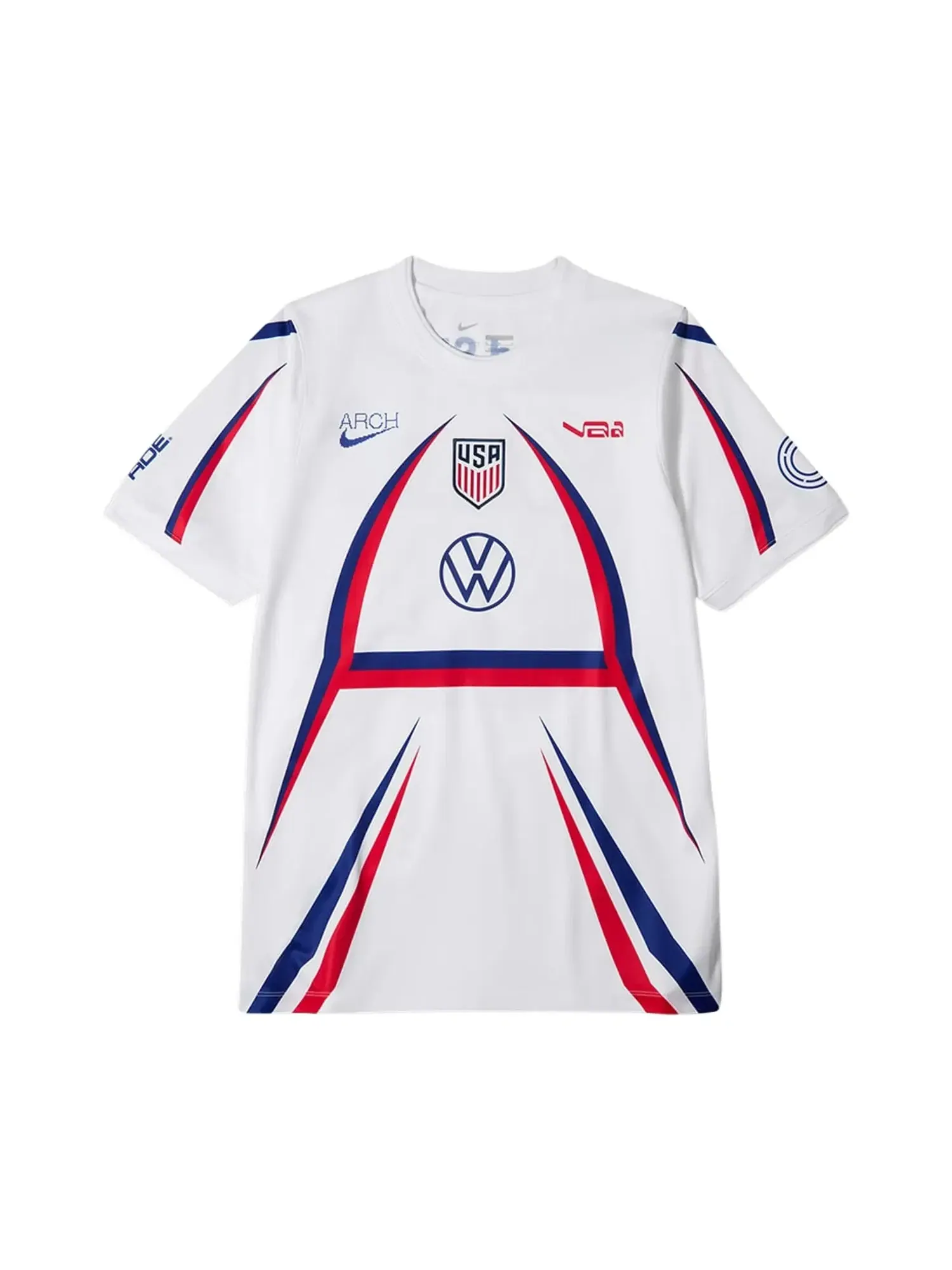 Футболка с коротким рукавом Nike USA x VAA Academy Pro — изображение 1 из 2, белый/глубокий синий