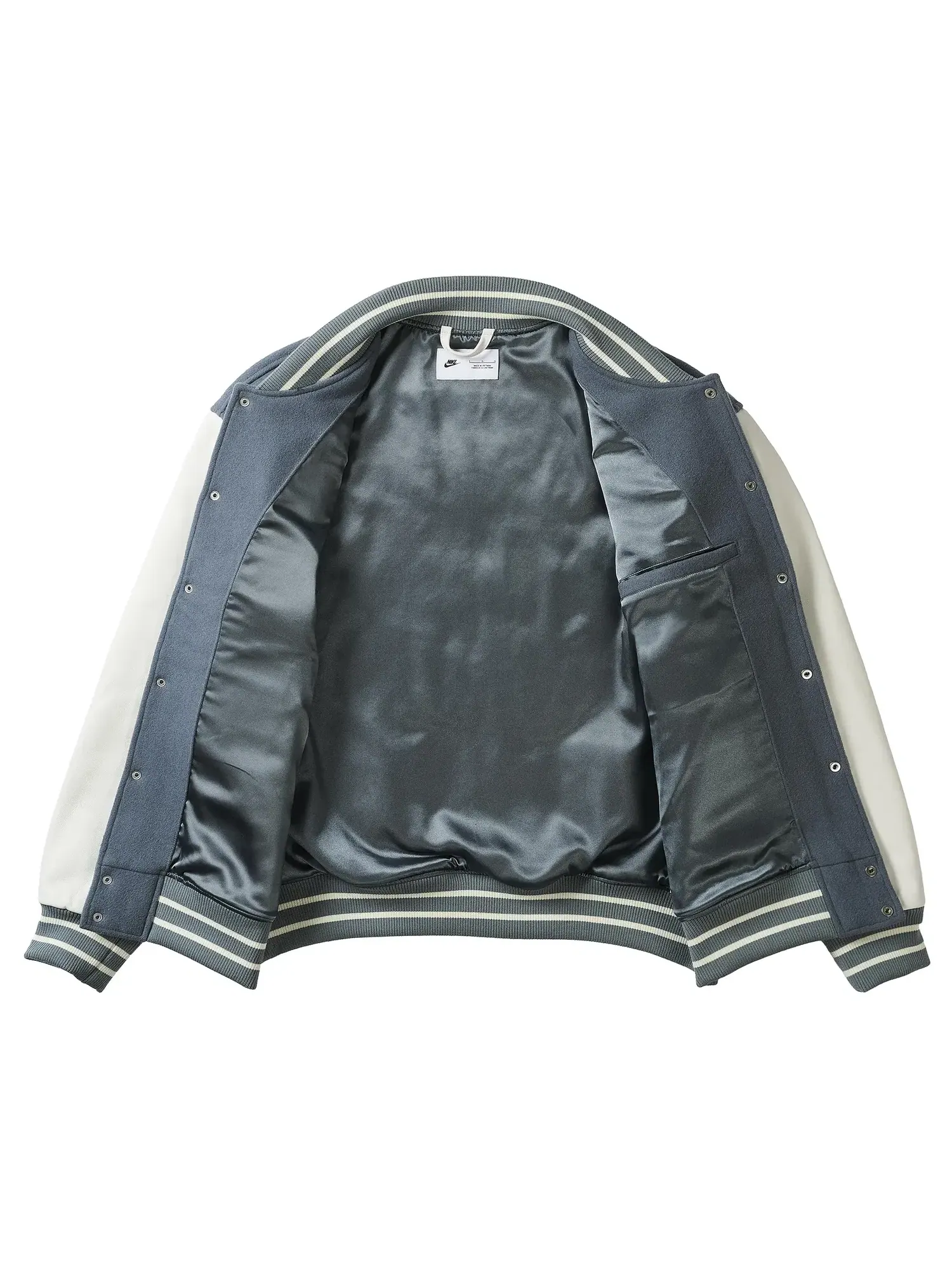 Куртка Palace x Nike England Varsity Jacket в расцветке — изображение 2 из 3, серый/белый/яркий