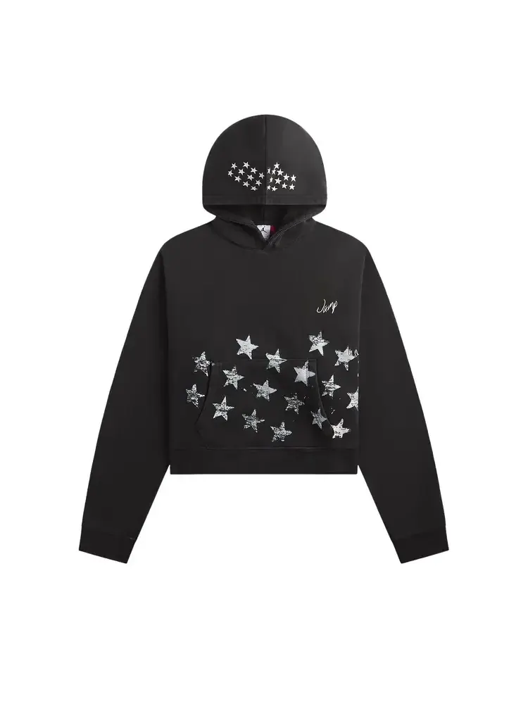 Худи Air Jordan MJ IH Crop Hoodie 'Black/Ivory' — изображение 1 из 2, черный