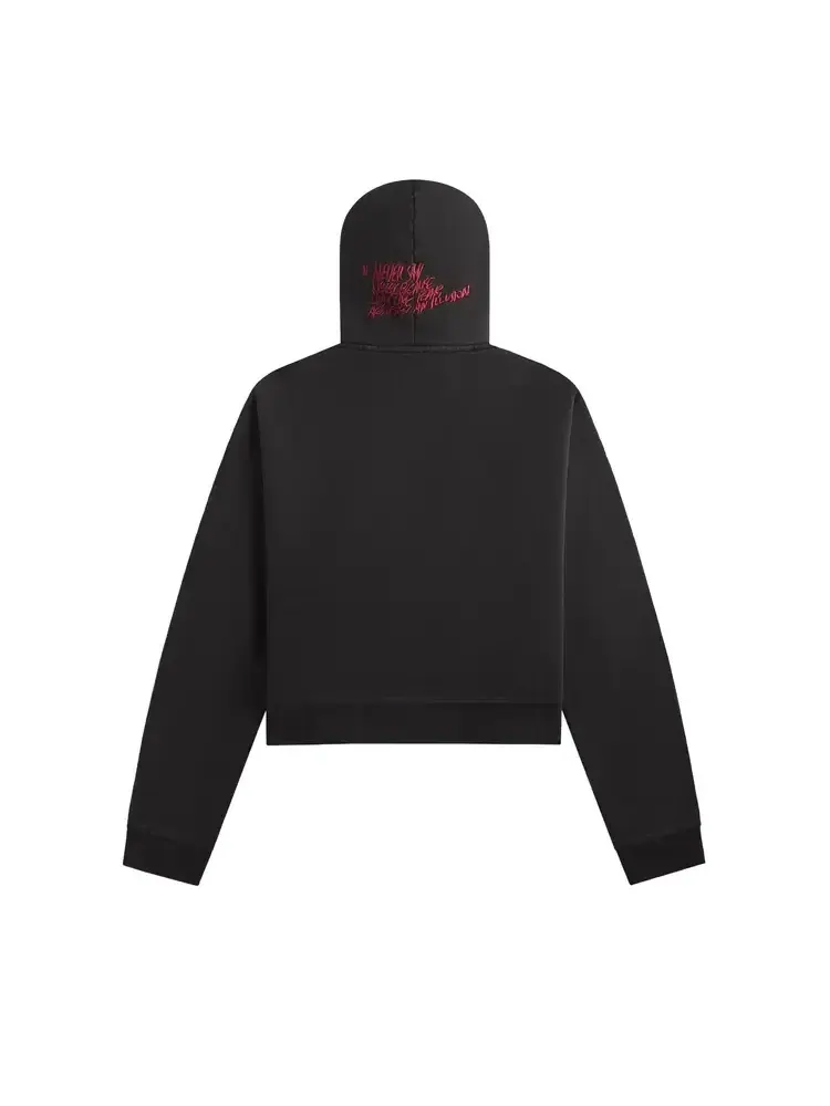 Худи Air Jordan MJ IH Crop Hoodie 'Black/Ivory' — изображение 2 из 2, черный