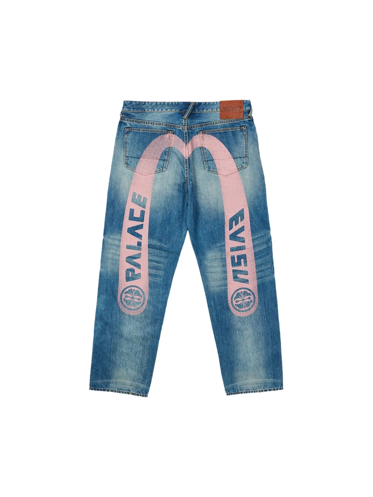 Классические джинсы Daicock Palace x Evisu 2008, цвет Индиго, средняя стирка — изображение 2 из 2