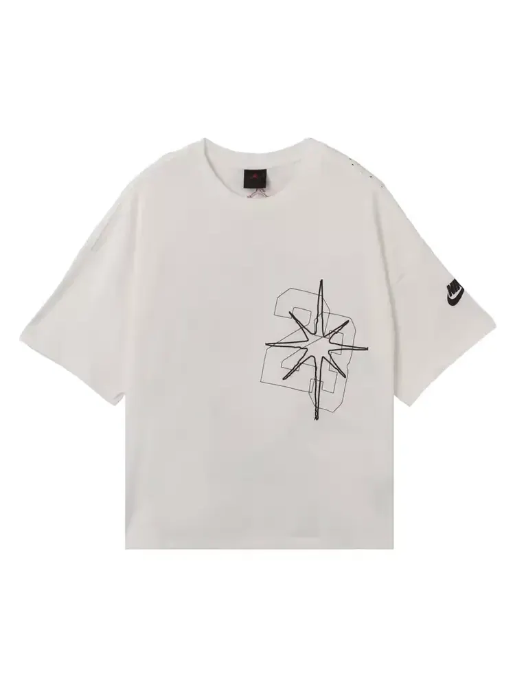 Футболка Air Jordan Black Cat Star Tee — изображение 1 из 2, белый
