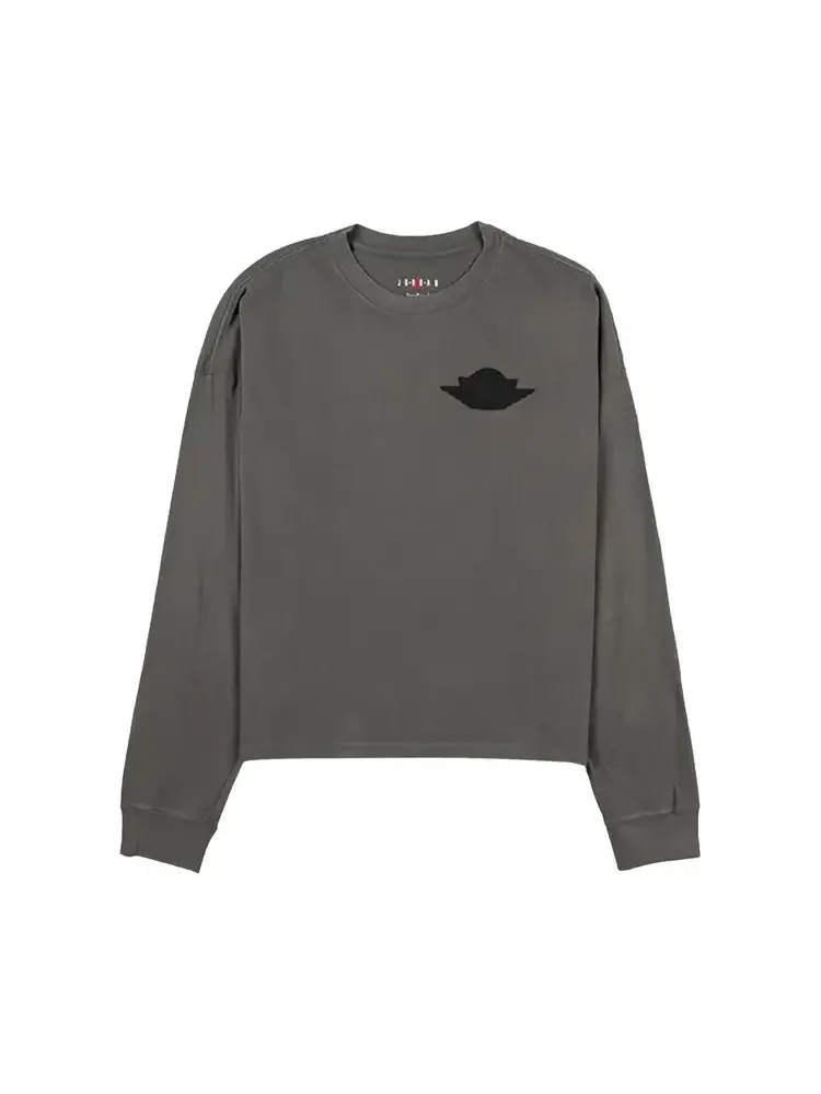 Футболка с длинными рукавами Air Jordan MJ Wings 'River Rock' — изображение 1 из 1, серый