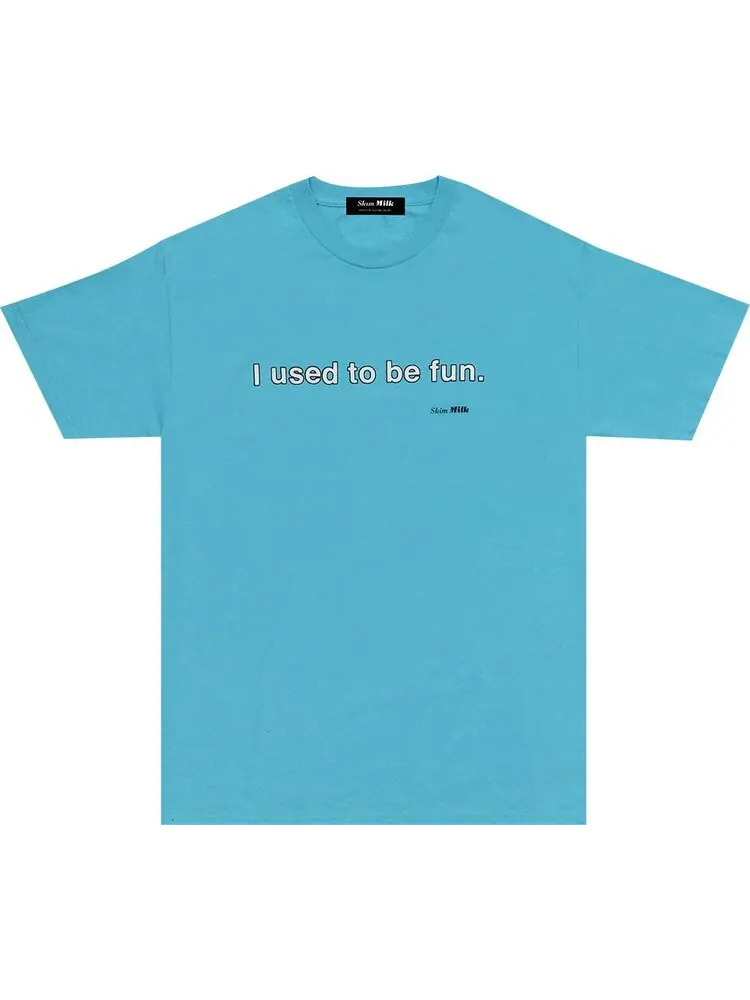 Футболка Skim Milk I Used To Be Fun Tee 'Caroline Blue' — синий