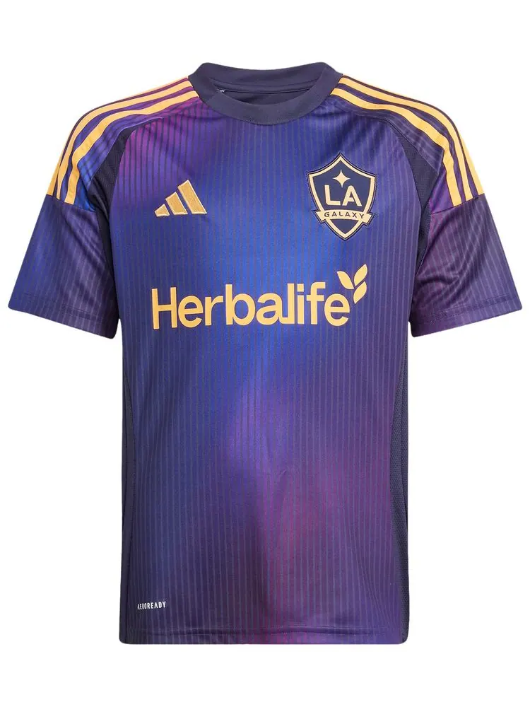 Гостевая футболка Adidas LA Galaxy сезона 25/26 — изображение 1 из 2, фиолетовый