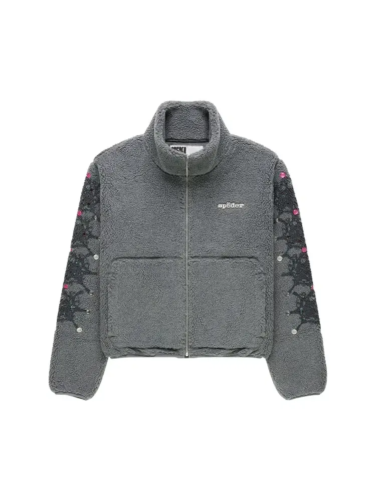 Флисовая куртка Sp5der Webstone Teddy Fleece Zip Up — изображение 1 из 2, серый