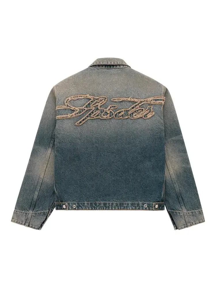 Джинсовая куртка Sp5der Script Denim — изображение 2 из 2, синий