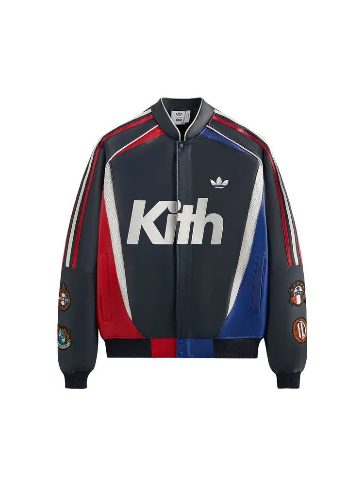 Куртка Kith For Adidas Football Bomber Jacket , Legend Ink — изображение 1 из 1, синий