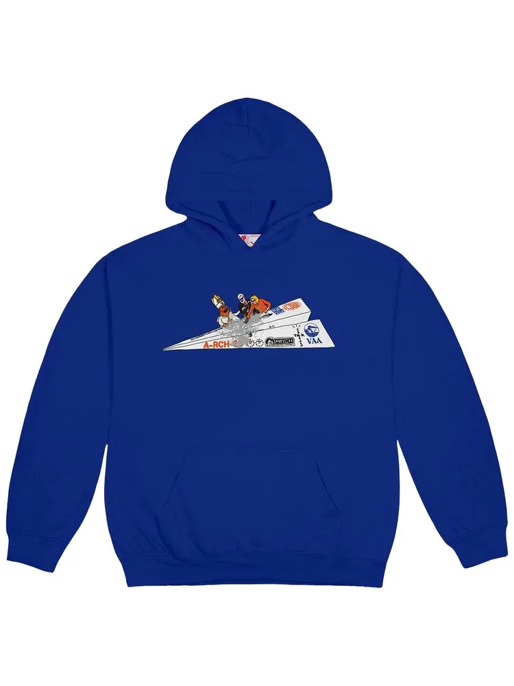 Худи Cactus Jack от Travis Scott x Virgil Abloh x ARCH Paper Plane Cactus Jack by Travis Scott — изображение 1 из 2, синий