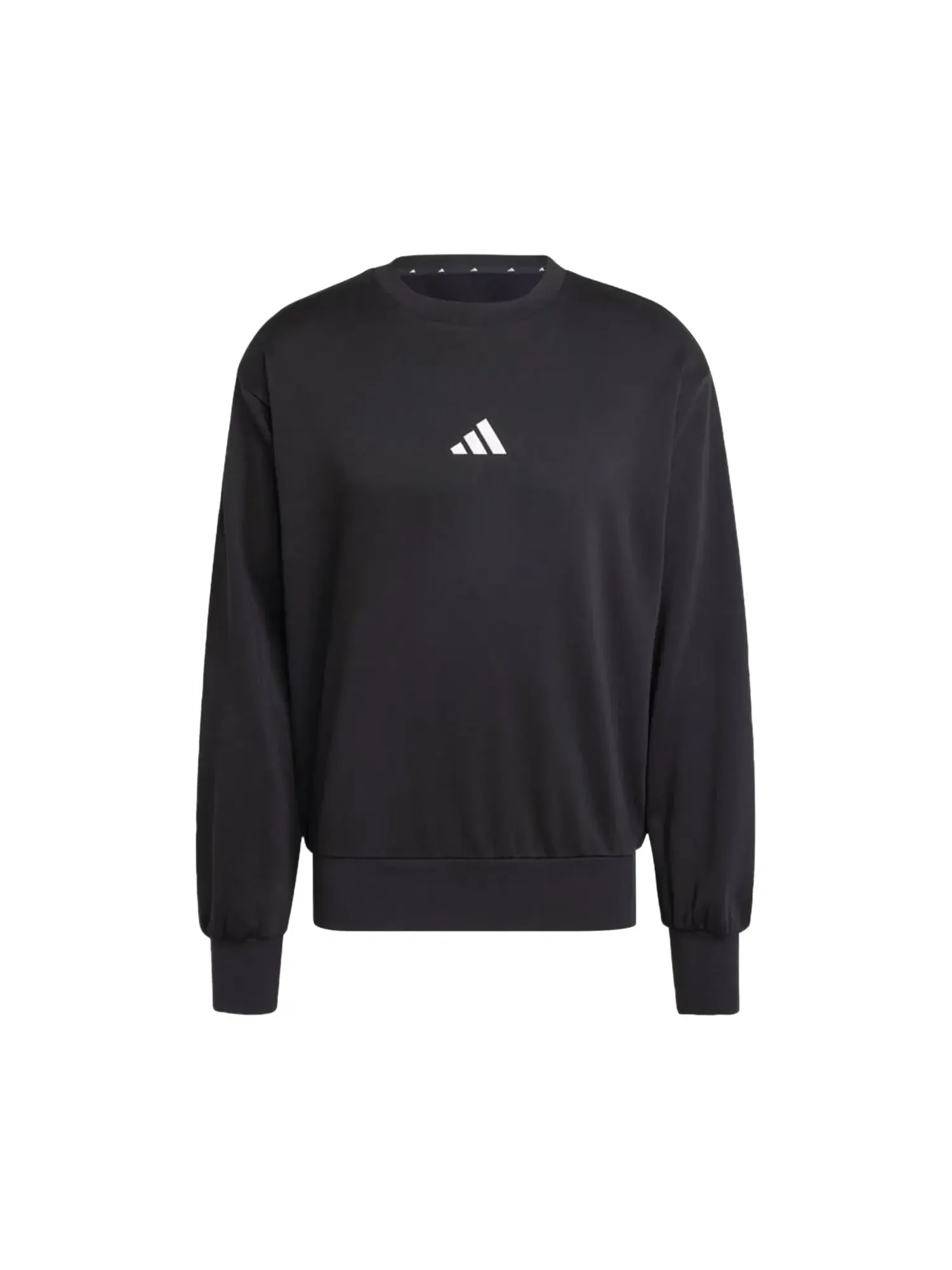 Толстовка Adidas Essentials Feelcozy Fleece Sweatshirt — изображение 1 из 1, черный/белый
