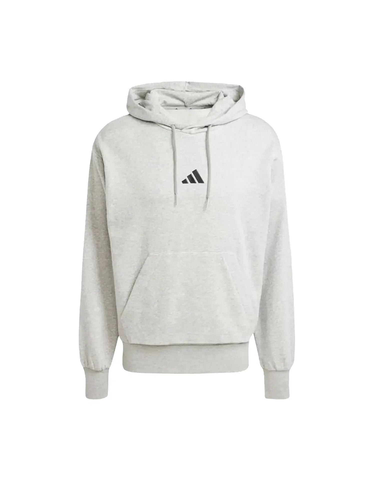 Толстовка Adidas Essentials Feelcozy Fleece Hoodie — изображение 1 из 1, серый/черный