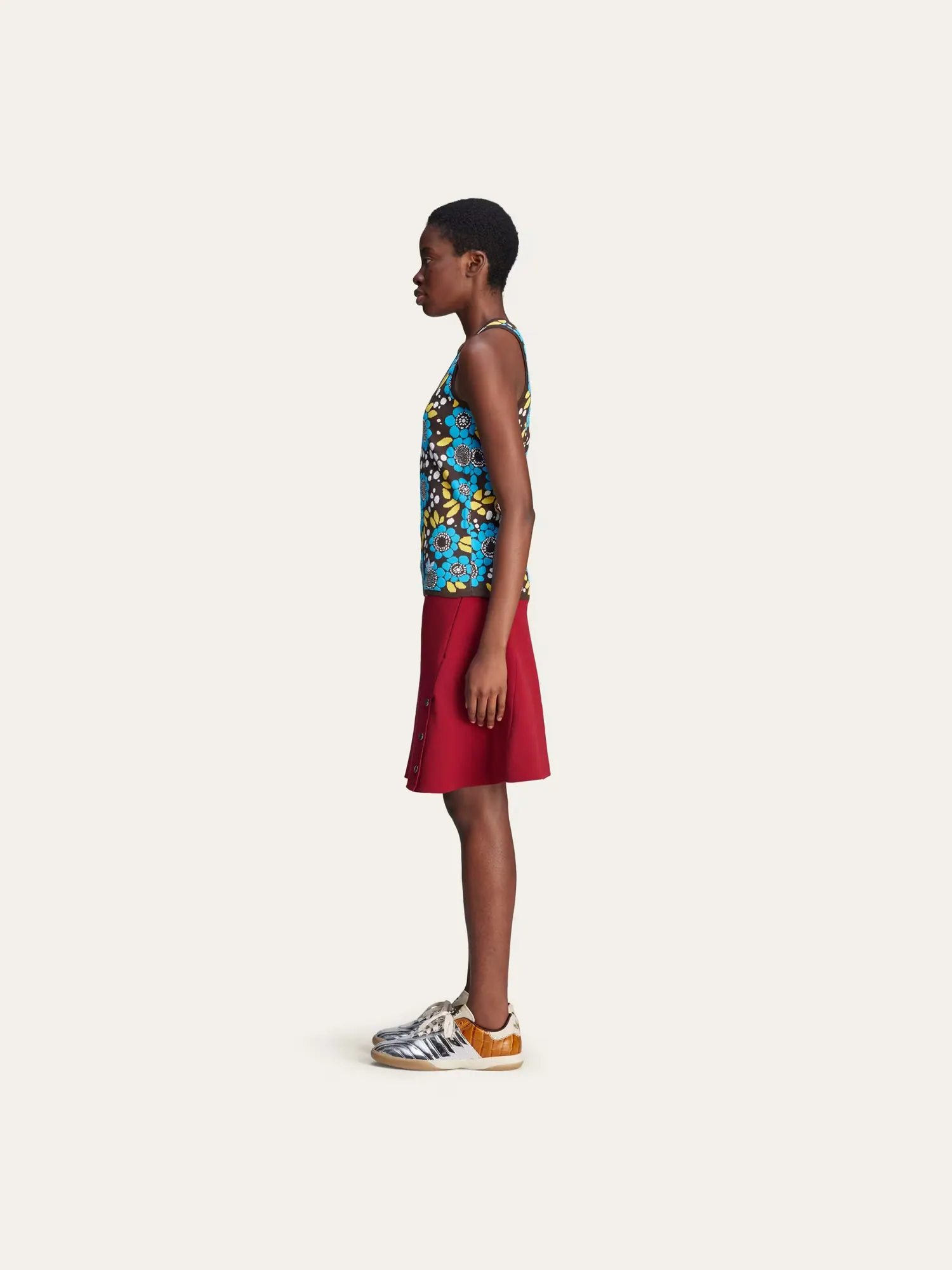 Жилет Adidas x Wales Bonner Knit Floral — изображение 6 из 6, разноцветный