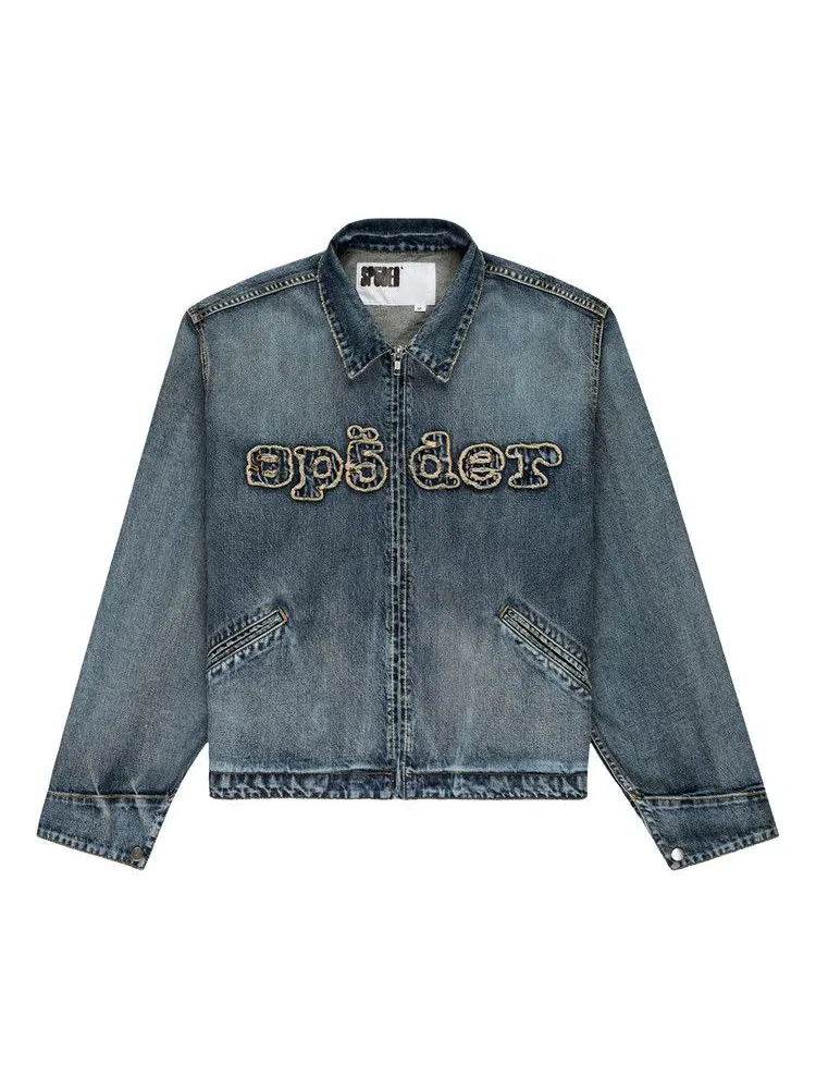 Куртка Sp5der Denim Work Jacket — изображение 1 из 3, светлый синий