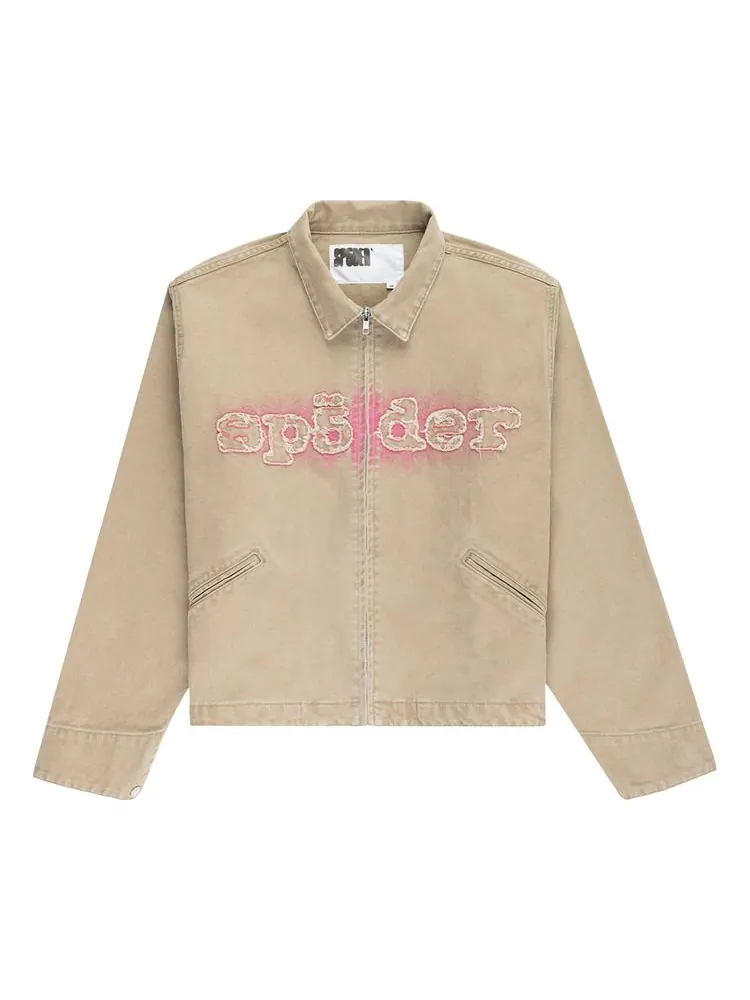 Куртка Sp5der Canvas Work Jacket 'Tan' — изображение 1 из 3, бежевый