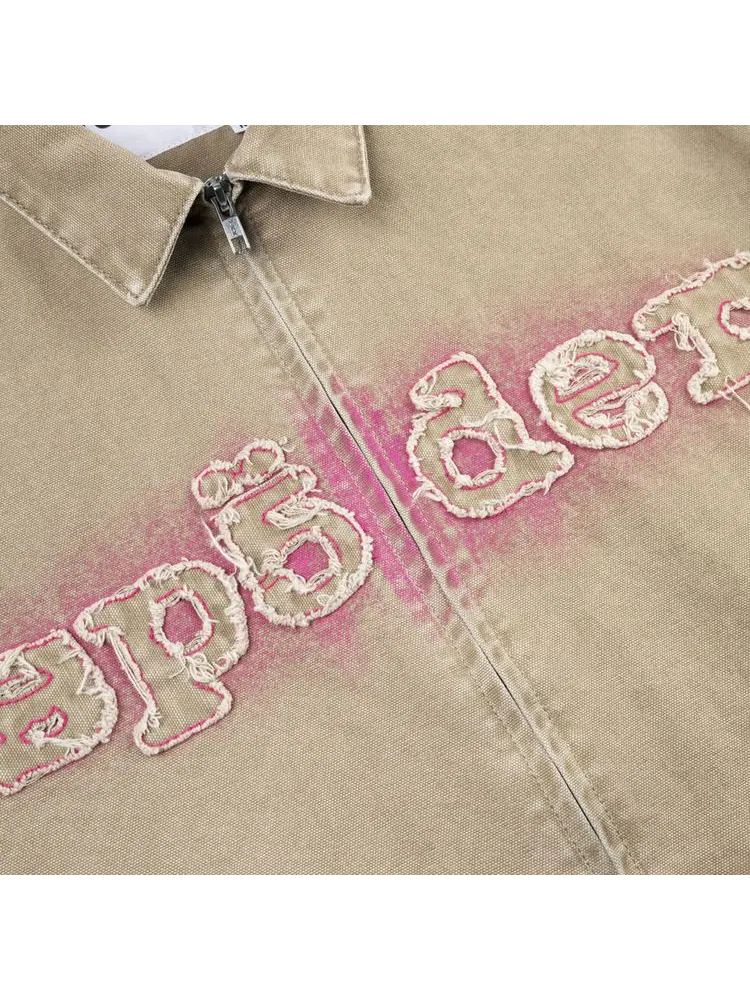 Куртка Sp5der Canvas Work Jacket 'Tan' — изображение 3 из 3, бежевый