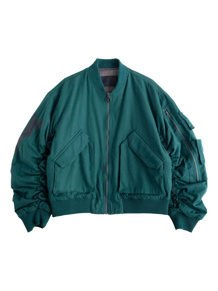 Бомбер Jungles All The Flowers Reversible Bomber — зеленый