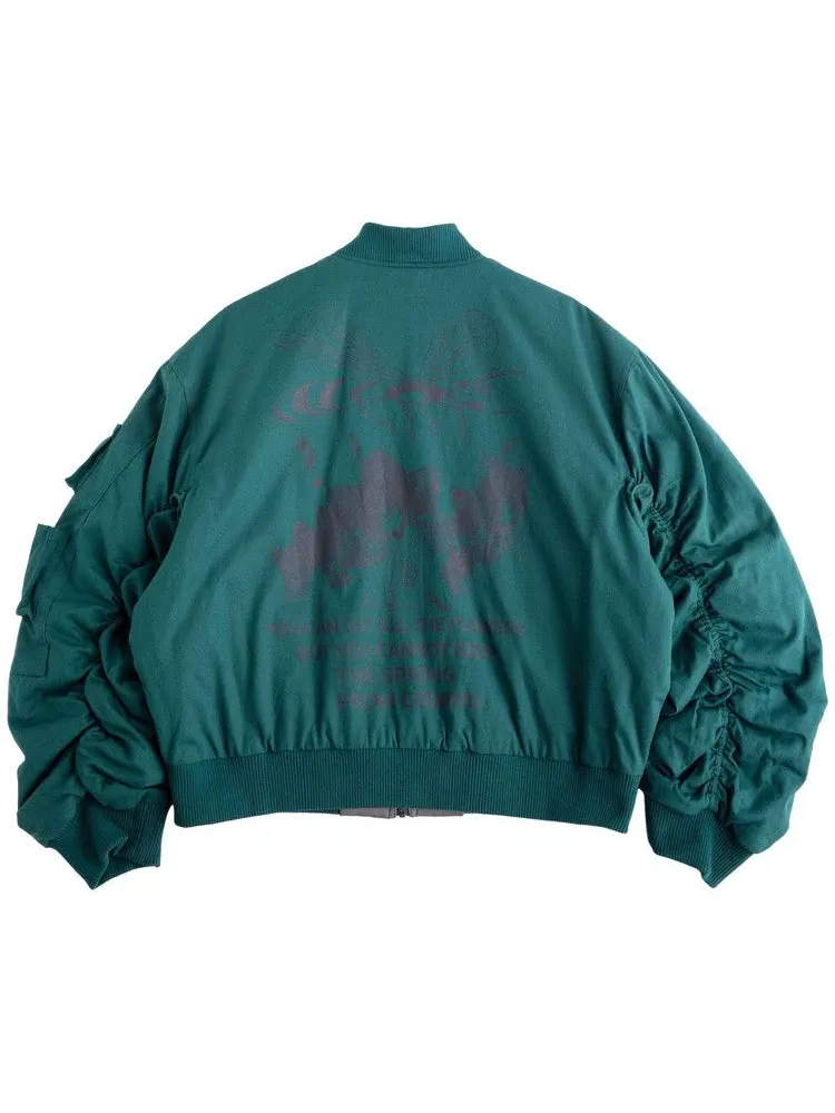 Бомбер Jungles All The Flowers Reversible Bomber — изображение 2 из 2, зеленый
