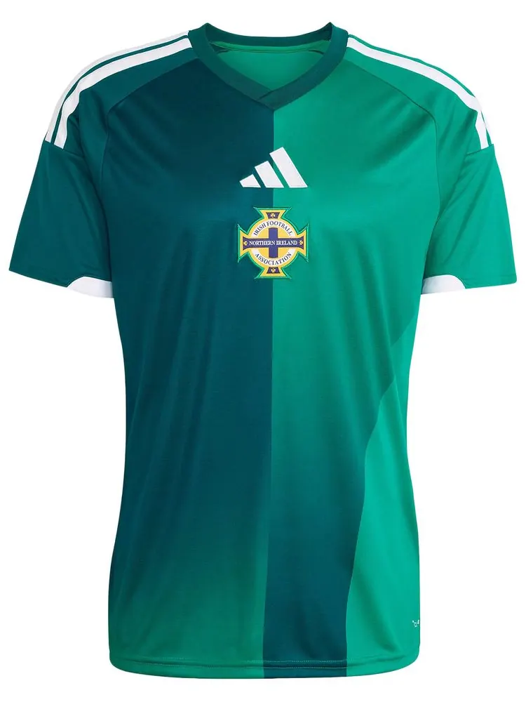 Домашняя футболка Adidas сборной Северной Ирландии — изображение 1 из 2, зеленый