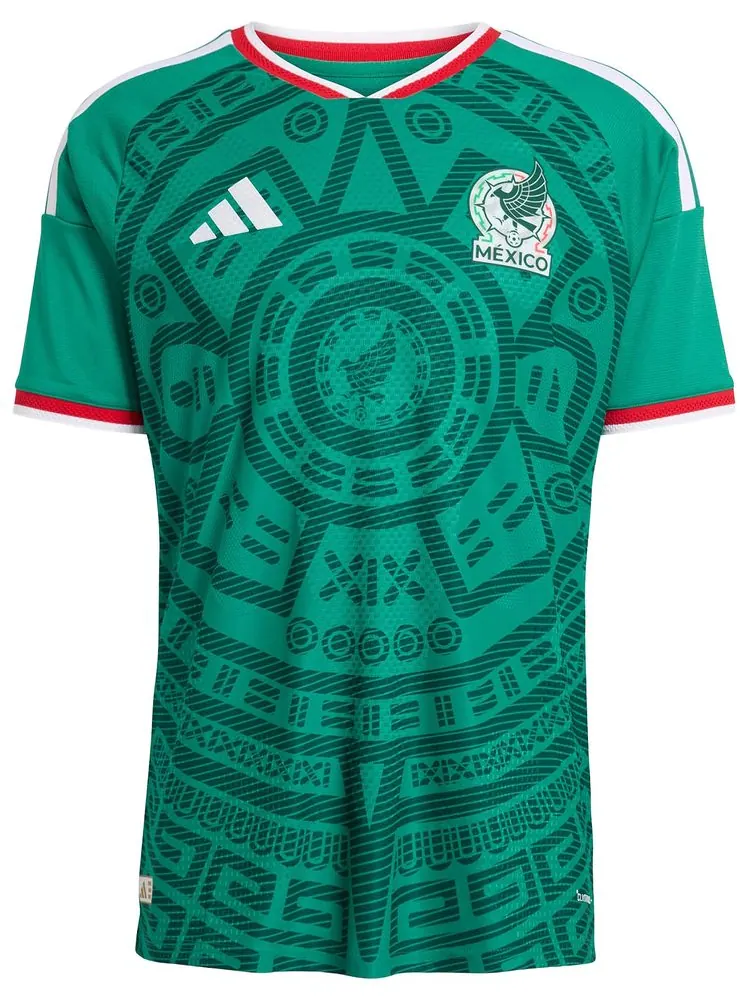 Домашняя футболка Adidas Mexico 26, аутентичная — изображение 1 из 2, зеленый