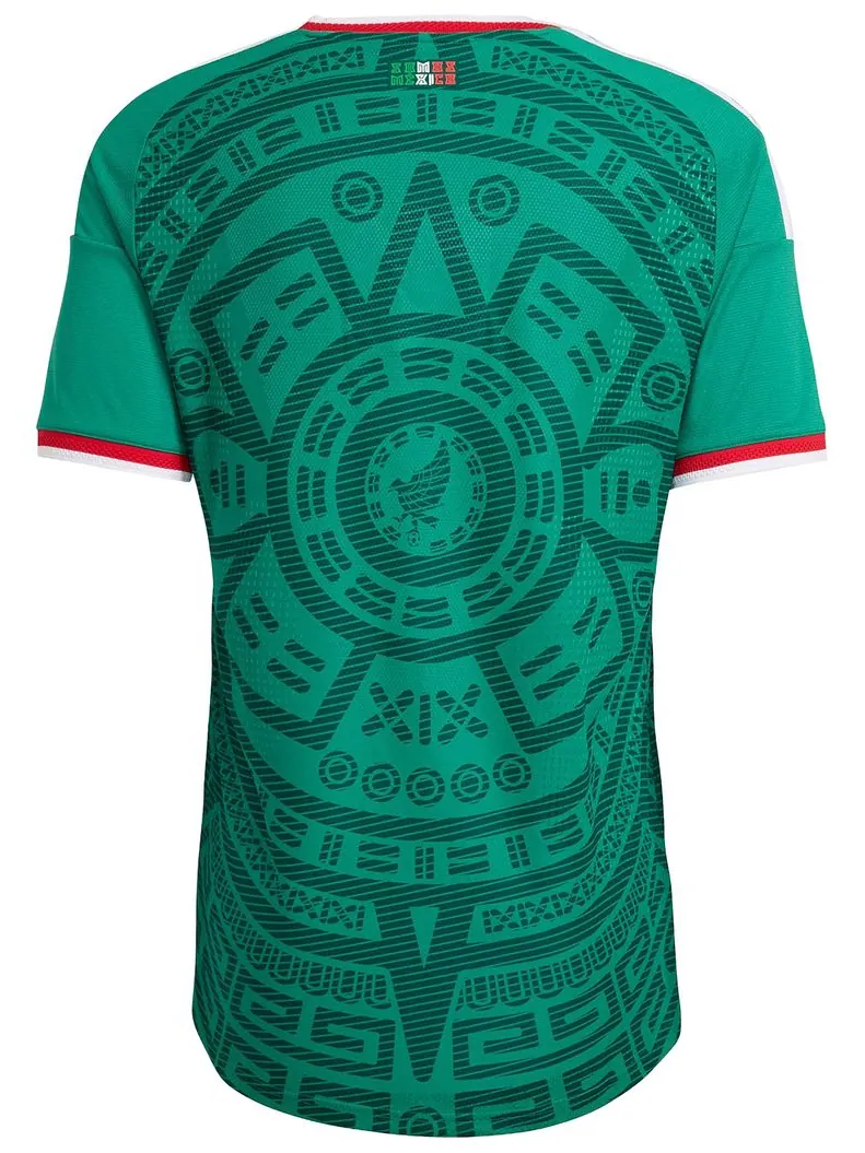 Домашняя футболка Adidas Mexico 26, аутентичная — изображение 2 из 2, зеленый