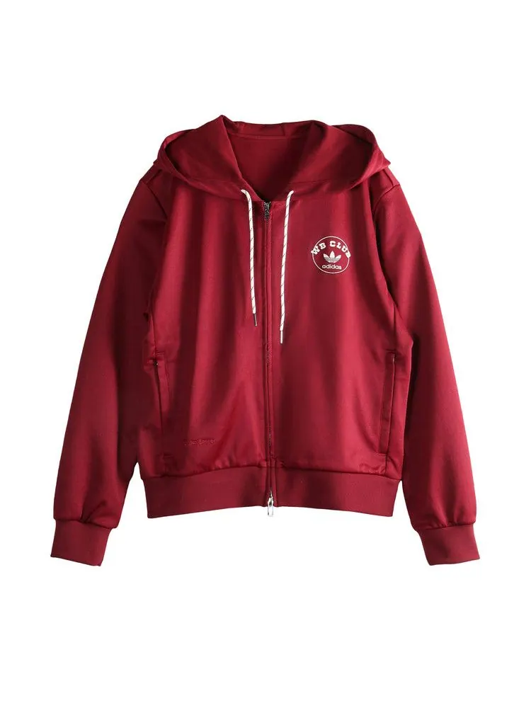 Худи adidas x Wales Bonner Track Hoodie — изображение 1 из 1, бордовый