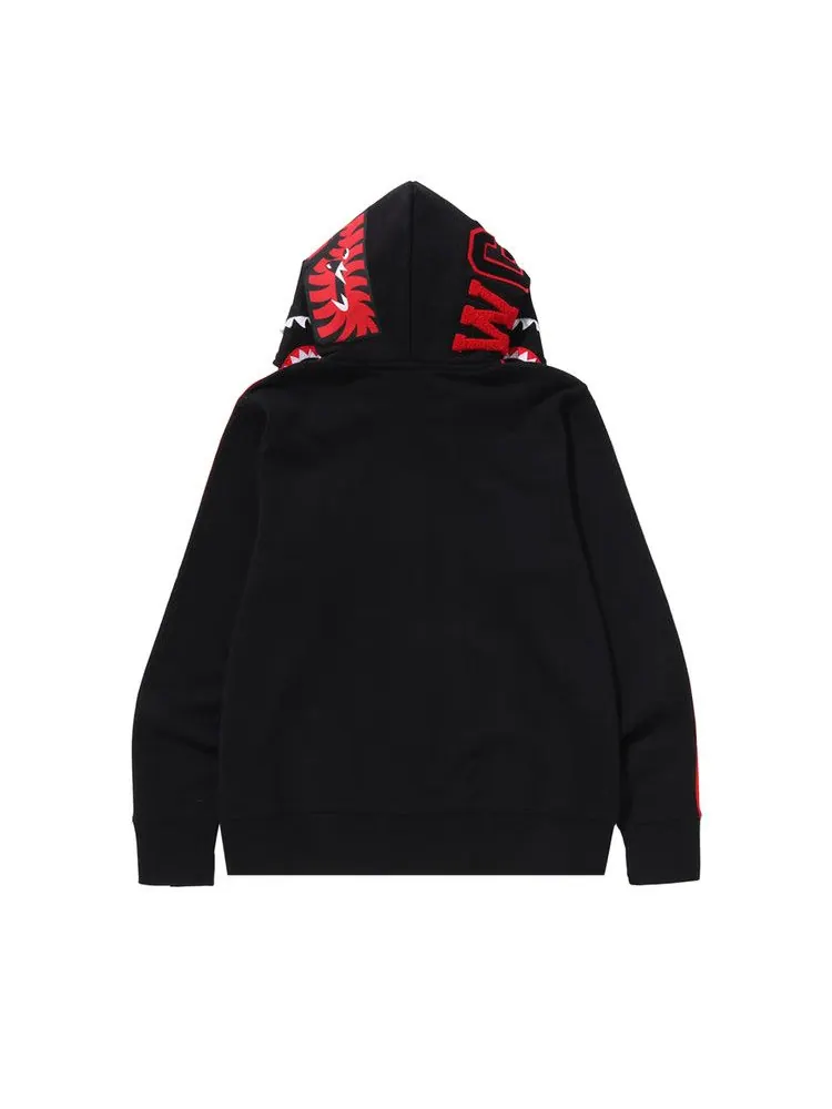 Худи BAPE x Adidas Original Shark Full Zip Hoodie — изображение 2 из 2, черный