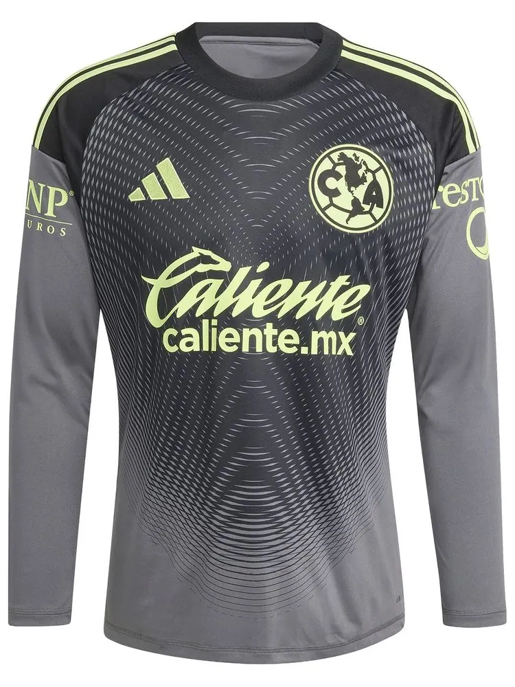Вратарская футболка с длинным рукавом Adidas Club America 25/26 — изображение 1 из 2, серый