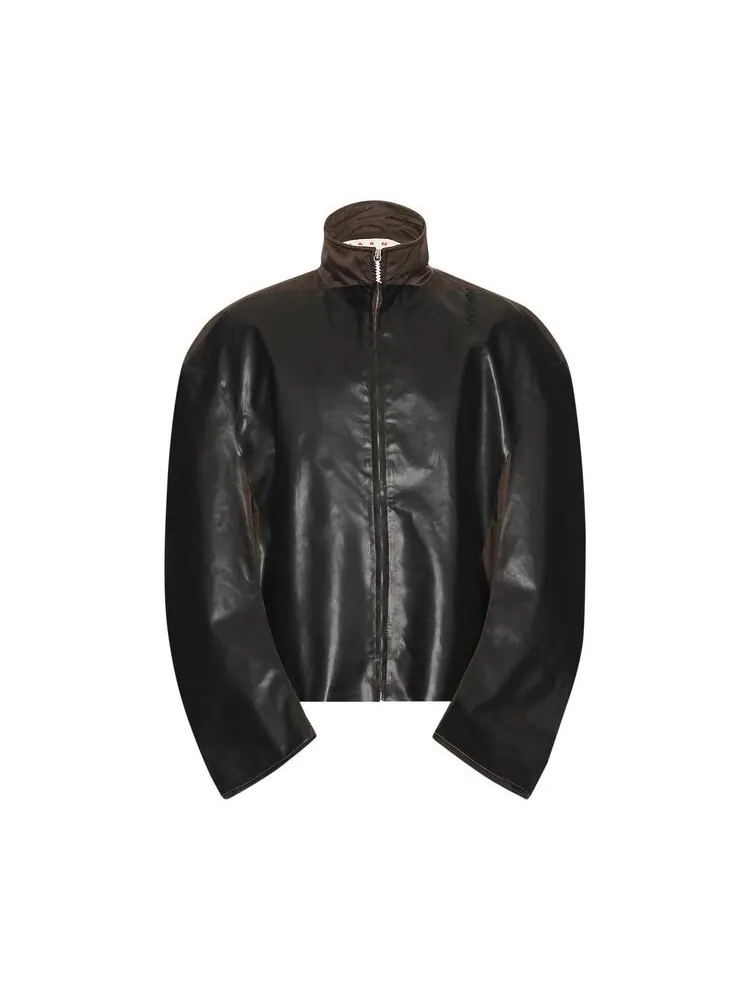 Куртка Marni Nylon Twill Bonded Jacket Mocha/Black — изображение 1 из 1, черный