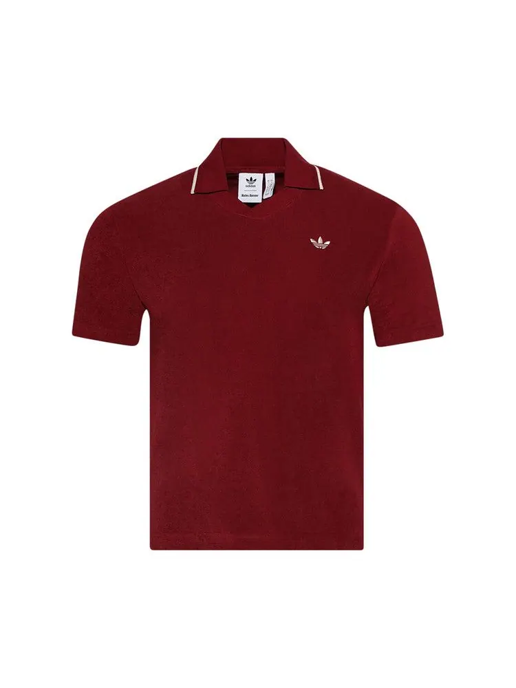 Поло adidas x Wales Bonner Polo Shirt — изображение 1 из 1, бордовый