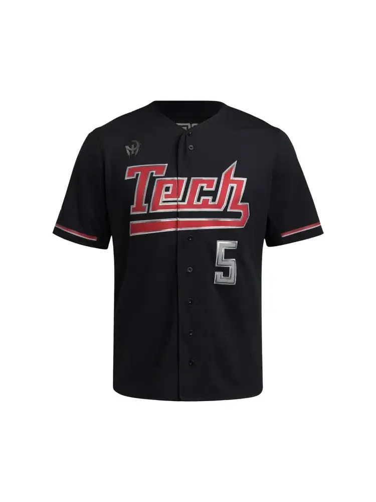 Футболка джерси Adidas Texas Tech Strategy Full-Button — изображение 1 из 2, черный