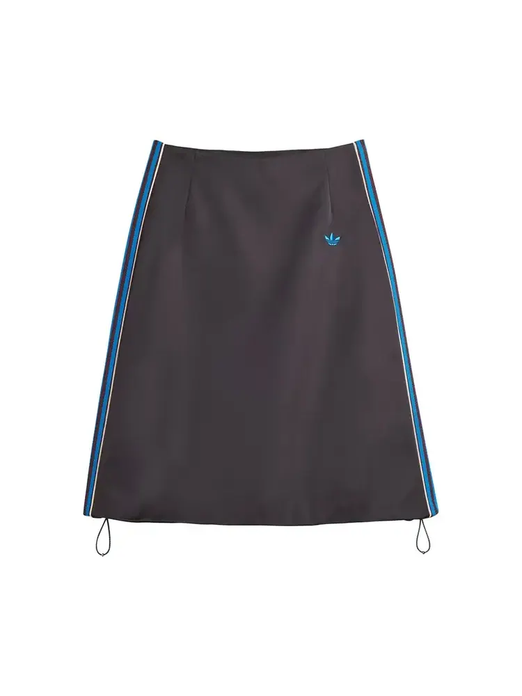Атласная юбка Adidas x Wales Bonner — изображение 1 из 2, черный