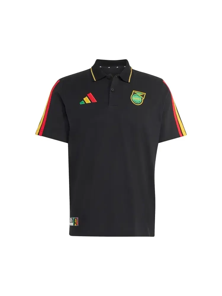 Футболка-поло Adidas Jamaica x Bob Marley DNA — изображение 1 из 1, черный