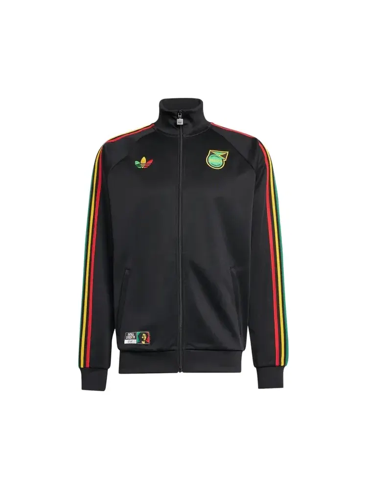 Спортивная куртка-олимпийка Adidas Jamaica x Bob Marley Originals — изображение 1 из 1, черный