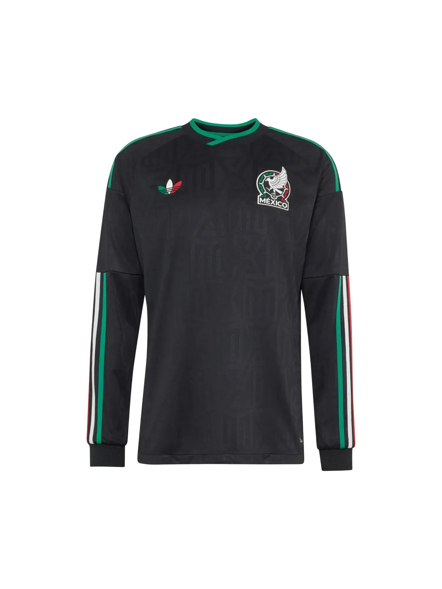 Футболка Adidas Mexico 26 Third с длинным рукавом — изображение 1 из 2, черный
