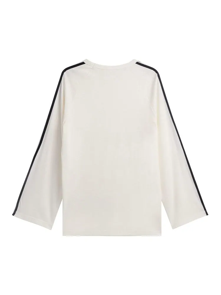 Футболка Y-3 3-Stripes Long-Sleeve Tee — изображение 2 из 2, белый