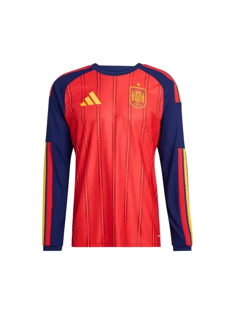 Футболка джерси Adidas Spain 26 Home Authentic Long Sleeve — изображение 1 из 2, красный