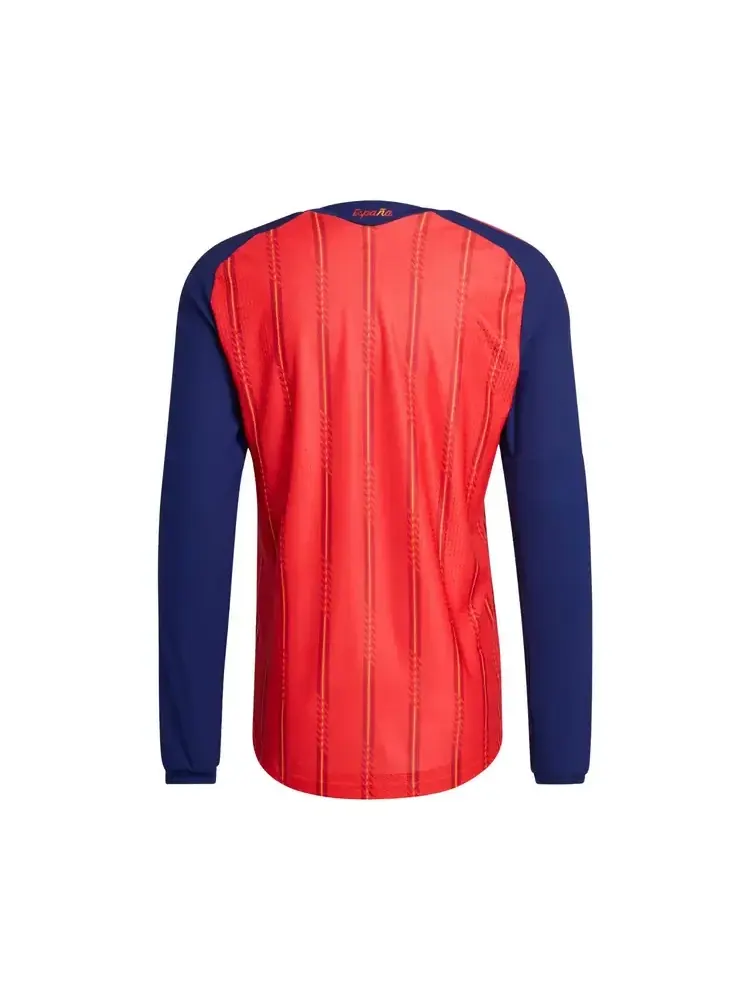 Футболка джерси Adidas Spain 26 Home Authentic Long Sleeve — изображение 2 из 2, красный