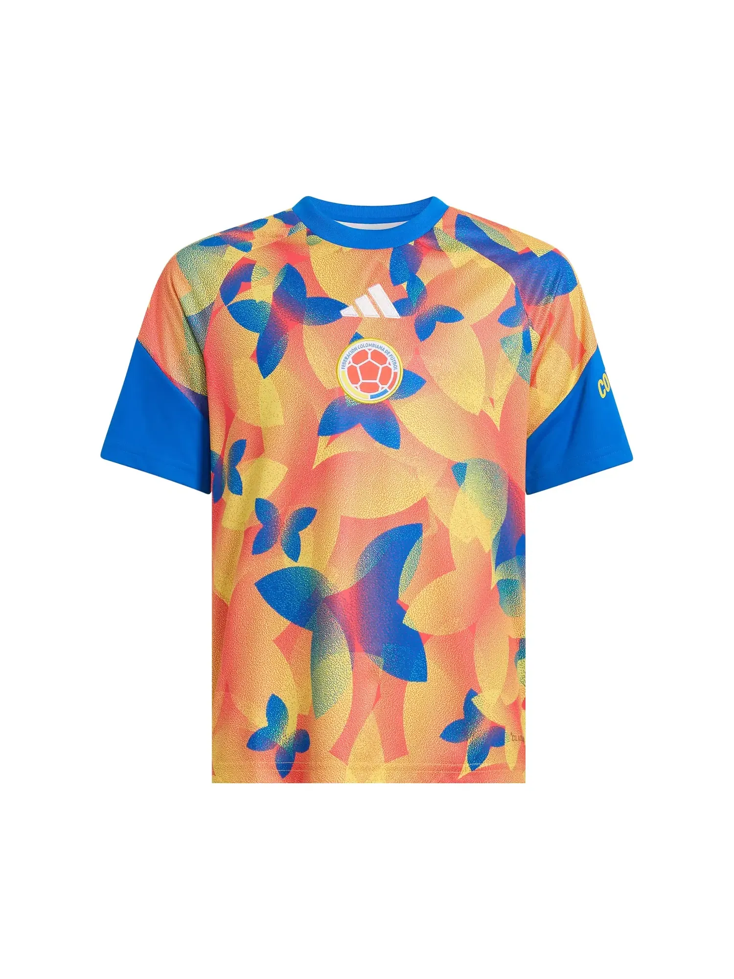 Футболка Adidas Colombia 26 Home Pre Match — изображение 1 из 1, синий/красный/желтый