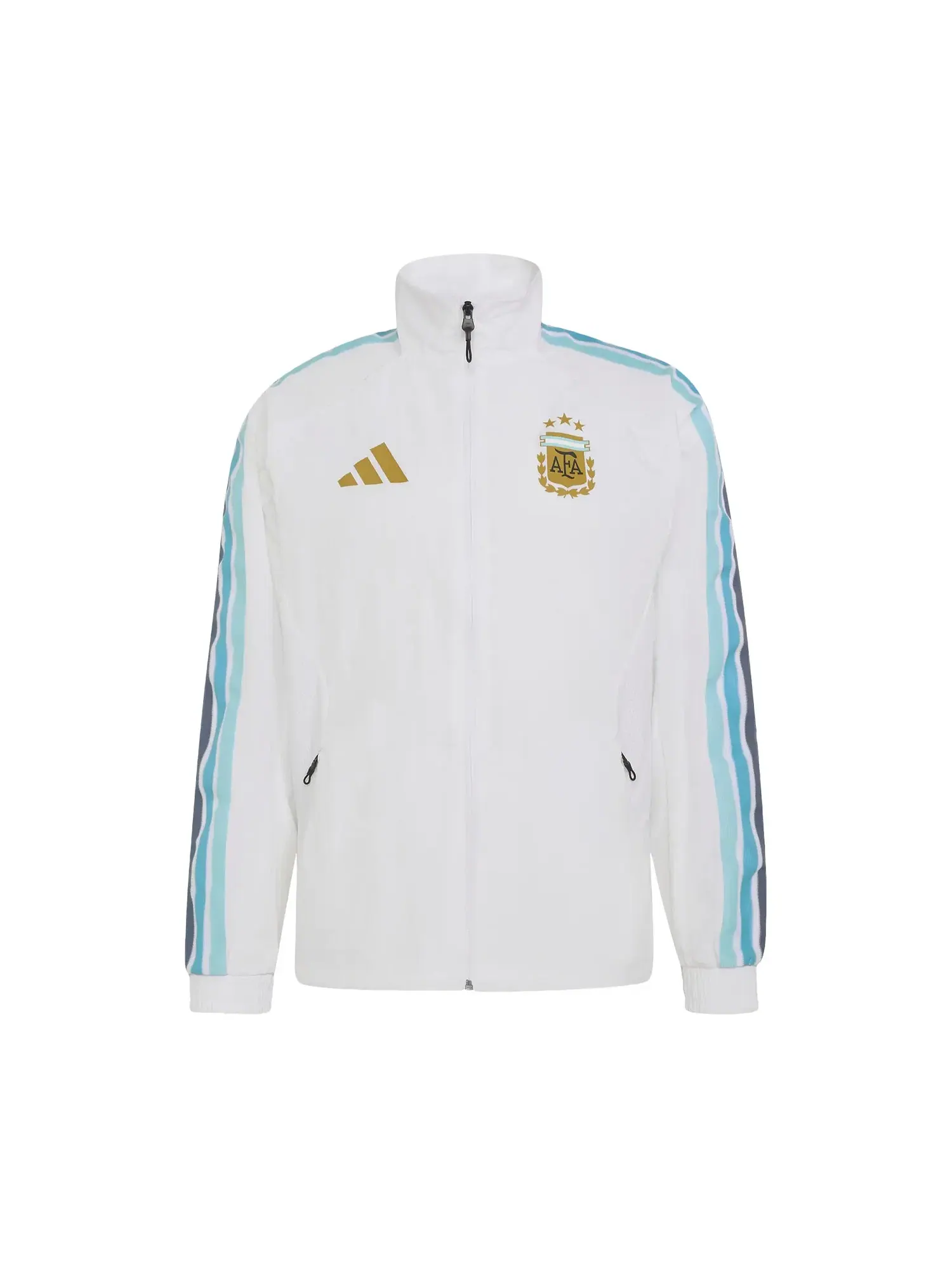 Домашняя куртка Adidas сборной Аргентины Anthem — изображение 1 из 1, белый