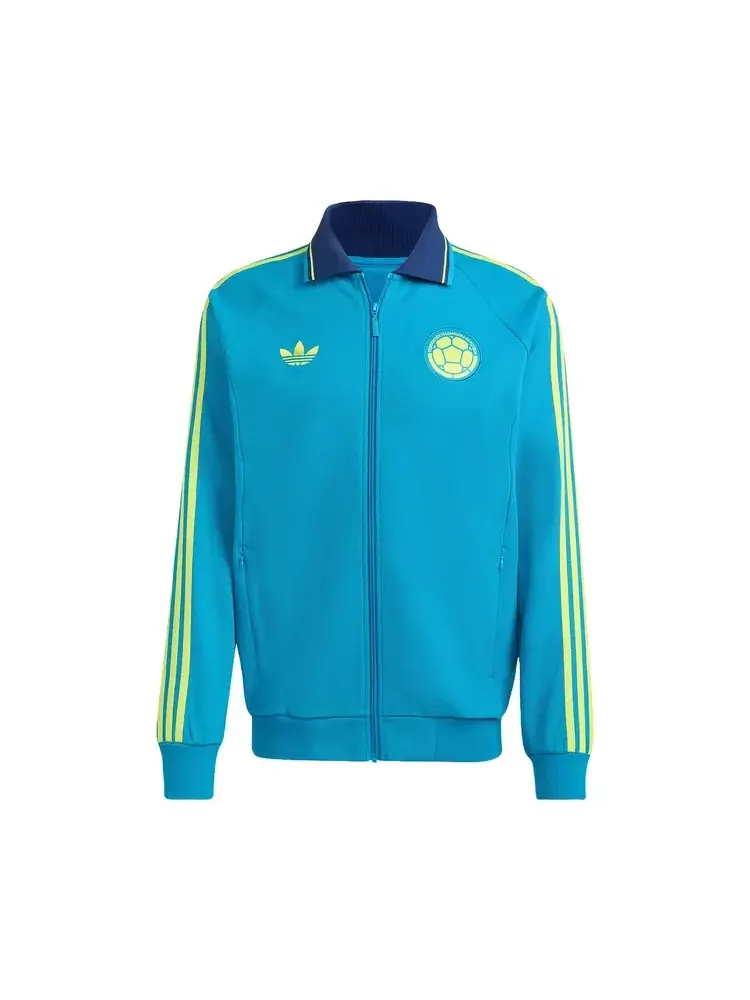 Спортивная куртка-олимпийка Adidas Colombia Anthem — изображение 1 из 1, синий